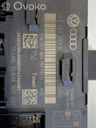 Audi Q7 4L Door control unit/module 4F0959792R 8K0959792D