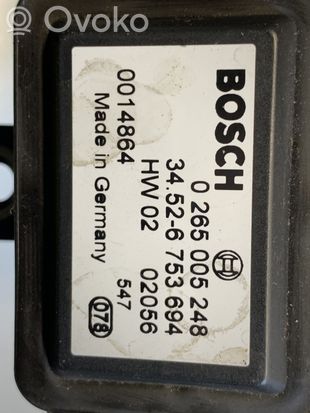 BMW X5 E53 ESP acceleration yaw rate sensor 6753694 0265005248