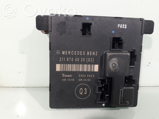 Mercedes-Benz E W211 Door control unit/module 2118704026