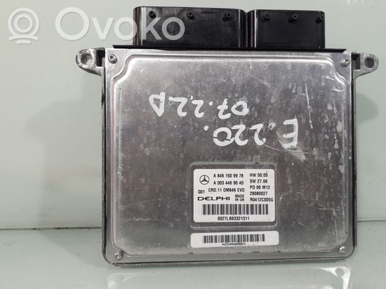Mercedes-Benz E W211 Engine control unit/module A6461509978 A0034469040