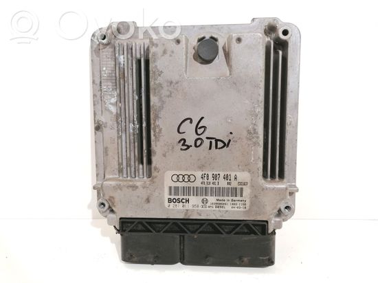 Audi A6 S6 C6 4F Engine control unit/module 4F0907401A 0281011958