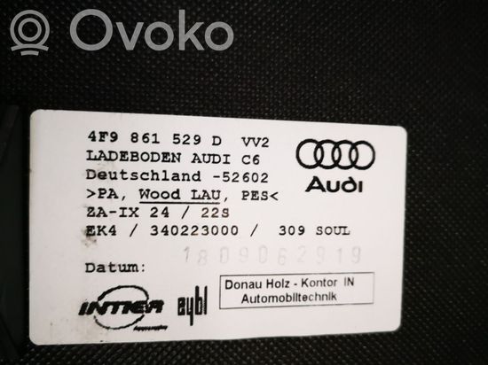 Audi A6 S6 C6 4F Trunk/boot floor carpet liner 4F9861529D