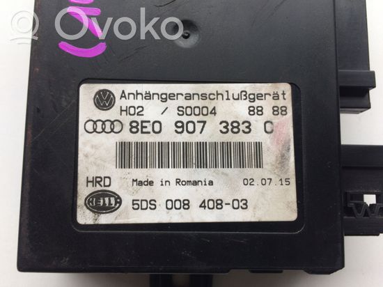 Audi A4 S4 B7 8E 8H Tow bar trailer control unit/module 8E0907383C