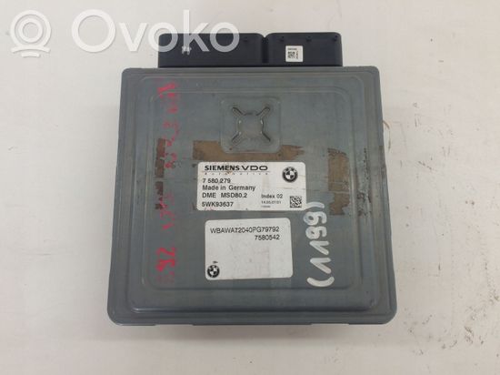 BMW 3 E90 E91 Engine control unit/module 7580279 5WK93637