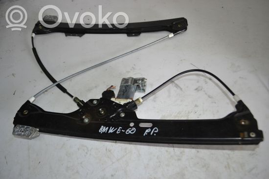 BMW 5 E60 E61 Front door window regulator with motor