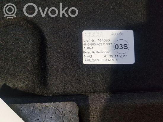 Audi A8 S8 D4 4H Trunk/boot lower side trim panel 4H0863463C