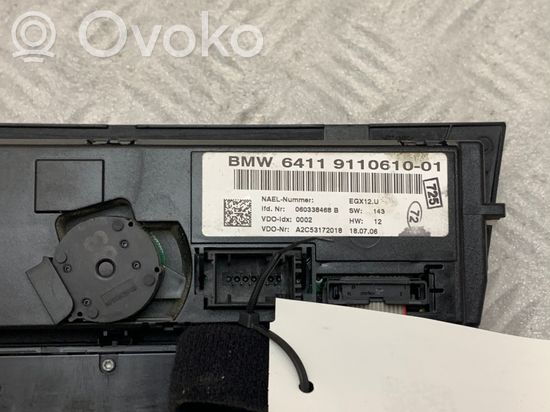 BMW 3 E90 E91 Climate control unit 64119110610