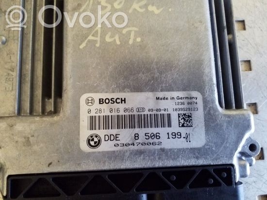 BMW 5 E60 E61 Engine control unit/module 0281016066 850619901