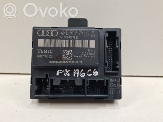 Audi A6 S6 C6 4F Door control unit/module 4F0959793C 4F0910793C