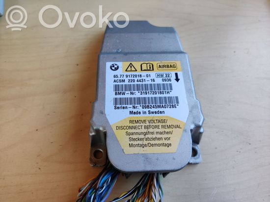 BMW 5 E60 E61 Airbag control unit/module 6577917201801 220443116