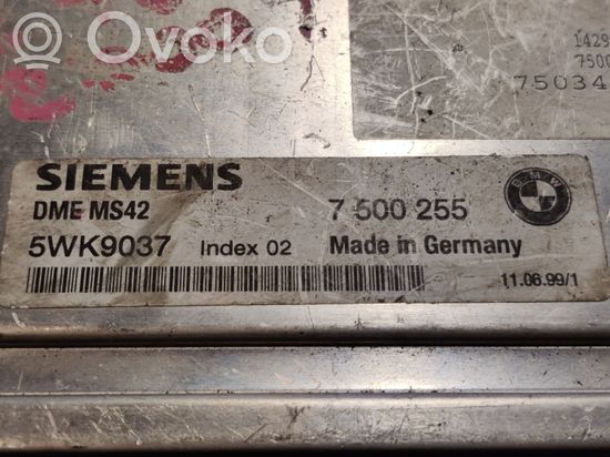 BMW 3 E46 Engine control unit/module ECU 7500255