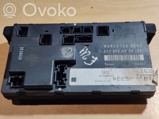 Mercedes-Benz E W211 Door control unit/module 2118200626