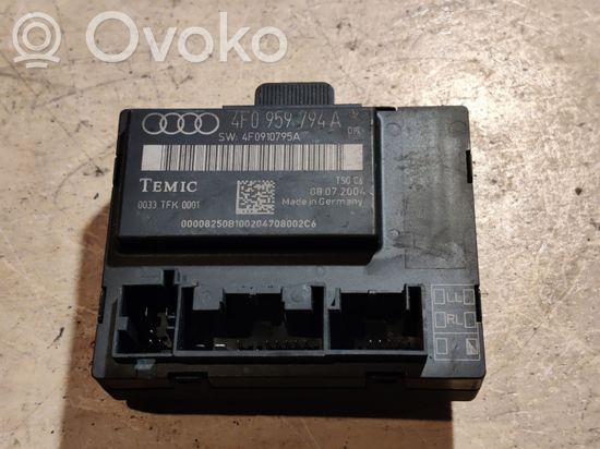 Audi A6 S6 C6 4F Door control unit/module 4F0959794A