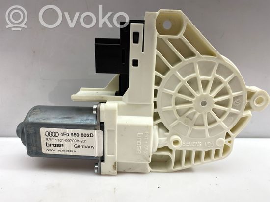 Audi A6 S6 C6 4F Front door window regulator motor 4F0959802D