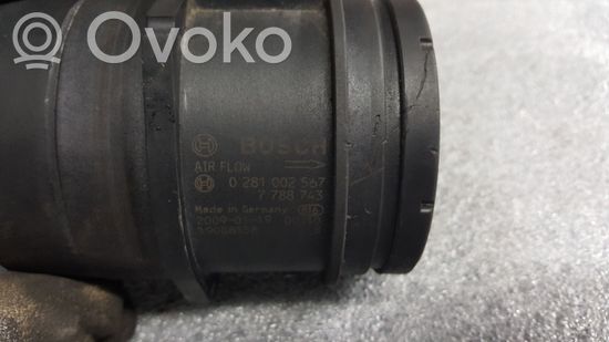 BMW 1 E81 E87 Mass air flow meter 0281002567 7788743