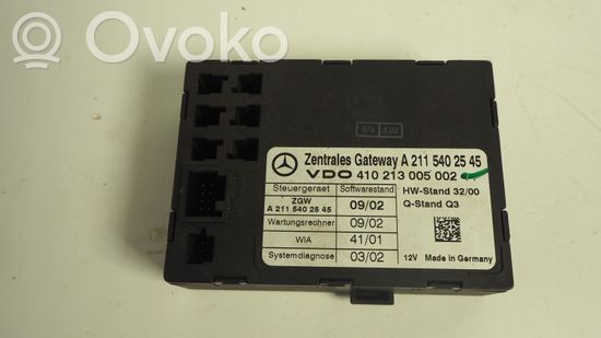 Mercedes-Benz E W211 Gateway control module A2115402545