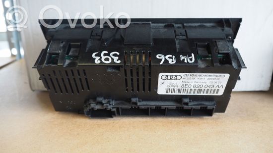 Audi A4 S4 B6 8E 8H Climate control unit 8E0820043AA