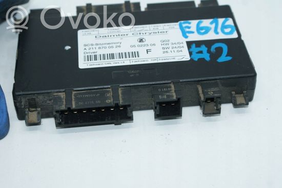 Mercedes-Benz E W211 Seat control module a2118700526