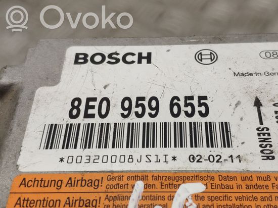 Audi A4 S4 B6 8E 8H Airbag control unit/module 8E0959655