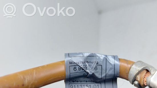 BMW 3 E90 E91 Negative earth cable (battery) 9113151 6929706