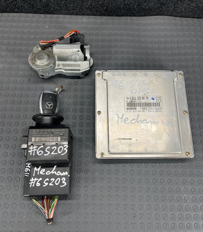 Mercedes-Benz C W203 magasin 2003 diesel kit complet calculateur moteur serrure dallumage