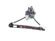 Rear door window regulator with motor