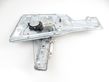 Rear door window regulator with motor