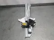 Rear door window regulator with motor