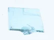 Rear door window glass