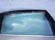 Rear door window glass