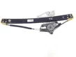 Rear door window regulator with motor