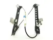 Rear door window regulator with motor