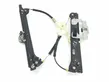 Rear door window regulator with motor