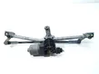 Front wiper linkage and motor