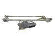 Front wiper linkage and motor