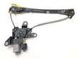 Rear door window regulator with motor