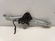 Rear door window regulator with motor