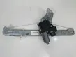 Rear door window regulator with motor