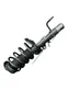 Front shock absorber with coil spring