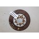 Rear brake disc plate dust cover