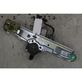 Rear door window regulator with motor