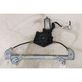 Rear door window regulator with motor