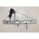 Rear door window regulator with motor