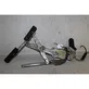 Rear door window regulator with motor