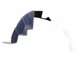 Rear arch fender liner splash guards