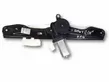 Rear door window regulator with motor