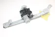 Rear door window regulator with motor