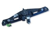 Rear door window regulator with motor