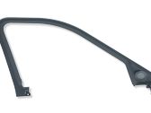 Front door glass trim molding
