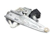 Rear door window regulator with motor
